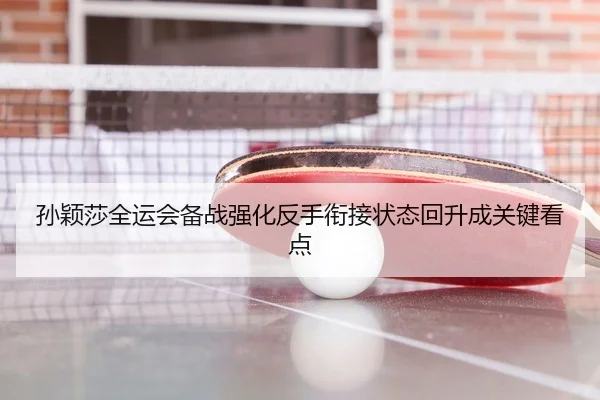 孙颖莎全运会备战强化反手衔接状态回升成关键看点